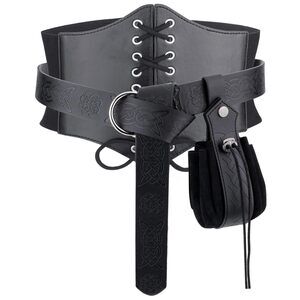 2628 3PCS Renaissance Corset Belts Medieval Belt Pouch Pirate Costume